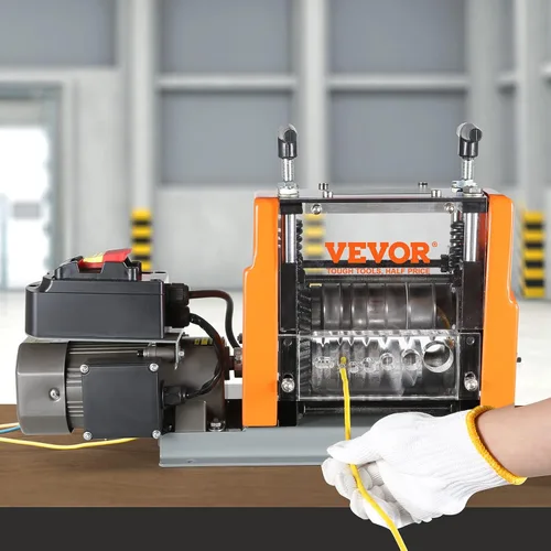 Vista 8 de VEVOR Máquina Peladora de Cables Eléctrica, Máquina Peladora de Cables Automática de 0.06''-0.98'', 60 W, Pelacables con Referencia de Profundidad