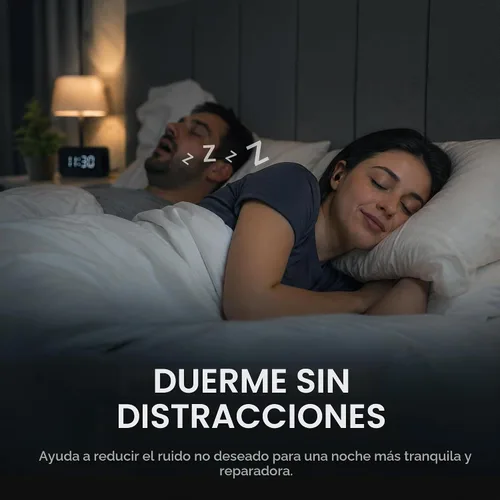 Vista 3 de Mini auriculares inalámbricos invisibles, Bluetooth 5.3, micrófono y A-Negro