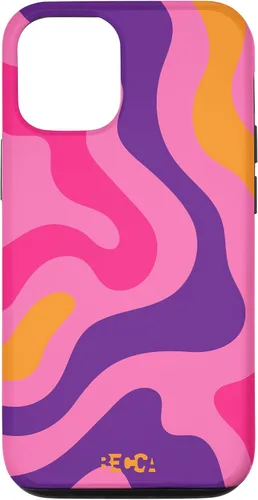 Vista 28 de Retro Liquid Swirl Groovy Abstract Pattern Wave Purple Phone Case for iPhone 17