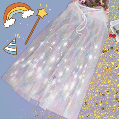 Vista 4 de Meland Princess Dress up Trunk - Dress up Clothes for Little Girls - Princess Costume Toy Gift Girls 3-8 Pretend Play