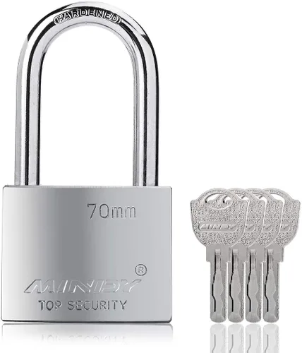 Vista 8 de 1.575 in Heavy Duty Lock Warehouse Candado con llave impermeable Candado de alta seguridad con 4 llaves