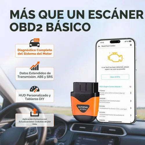 Vista 3 de AUTOPHIX 3210Pro Bluetooth OBD2 Escáner con ABS SRS Transmisión Live Data