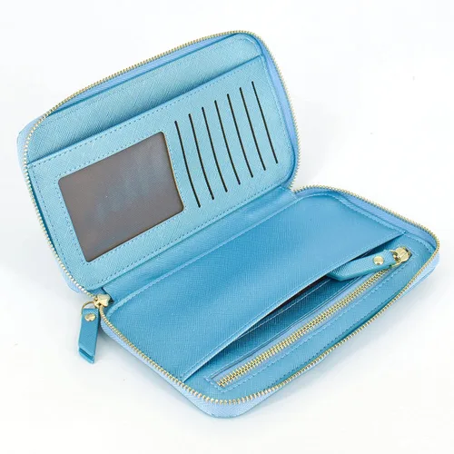 Vista 5 de Valentoria Bolso cruzado pequeño para teléfono celular, cartera de cuero para tarjetas de mano para mujer