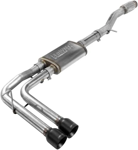Vista 4 de Flowmaster 717787 Kit de escape FlowFX Cat-Back de 2.5 pulgadas en acero inoxidable con puntas negras de cerámica de 4 pulgadas compatible con Chevy