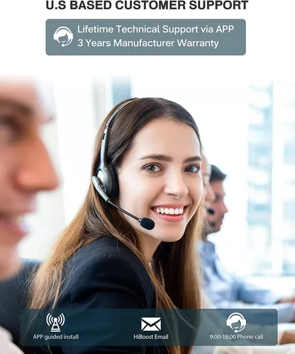 Vista 6 de HiBoost Amplificador de teléfono celular para Verizon, AT&T y T Mobile Cell Signal Booster para cobertura del hogar de hasta 4000 pies cuadrados