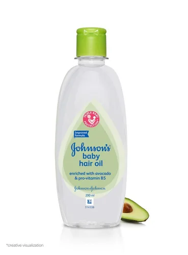 Vista 4 de Johnson's - Aceite para el cabello del bebé (6.8 fl oz) transparente