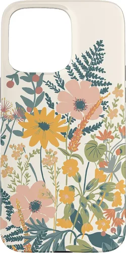 Vista 28 de iPhone 16 Cute Summer Wildflowers Pattern Design Floral Case
