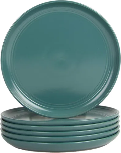 Vista 12 de Double Line - Taza de 3.75 pulgadas/12 onzas, juego de 6, azul cobalto