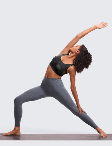 Vista 8 de CRZ YOGA Butterluxe - Brasier deportivo con espalda en U para mujer, cuello redondo, acolchado, de bajo impacto, para yoga, entrenamiento
