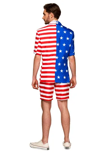 Vista 2 de Traje Suitmeister Verano Bandera de USA para Hombre Multicolor
