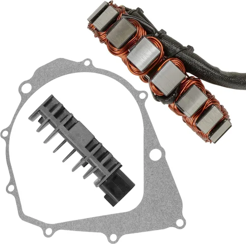 Vista 6 de Caltric Estator y Regulador Rectificador W/Junta Compatible Con Yamaha Raptor 350 Yfm350R 2004-2013