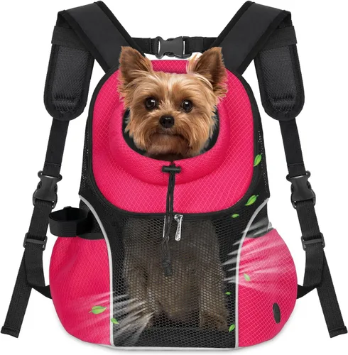 Vista 12 de WOYYHO Mochila portadora de perros para mascotas, mochila frontal