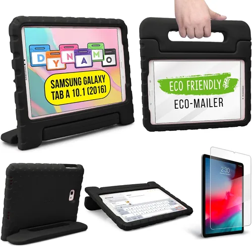Vista 10 de Cooper Dynamo - Funda protectora resistente para Samsung Tab A 10.1 (2016) T580 T585 solo Funda a prueba de niños con soporte, asa, protector