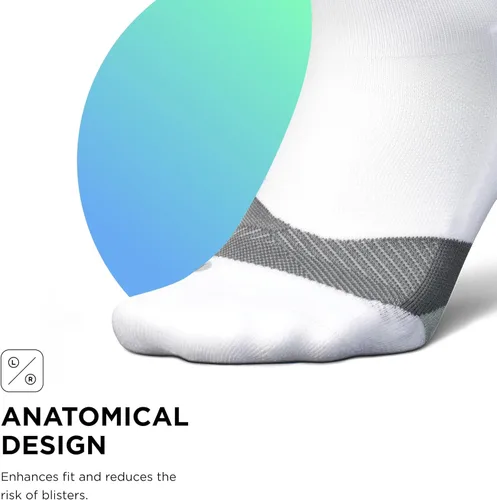 Vista 61 de Feetures Elite Light Cushion Mini Crew Sock - Calcetines deportivos con compresión dirigida