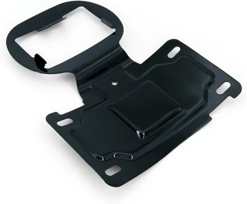 Vista 3 de Americruise - Soporte para placa de motocicleta compatible con Harley CVO Electra Road Glide FLHTKSE FLHTCU FLHTCUL FLHTKL FLTRUSE (negro)