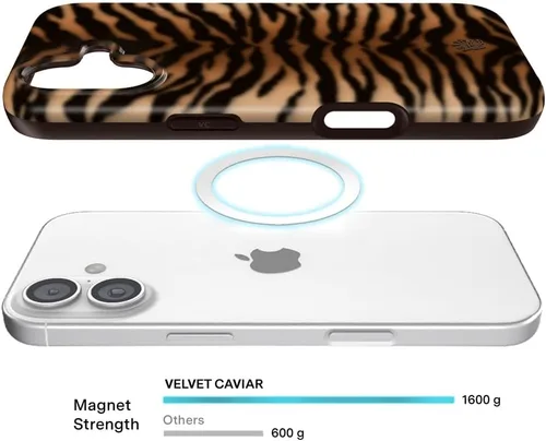 Vista 1130 de VELVET CAVIAR Funda para iPhone 15, compatible con MagSafe, probada contra caídas de 10 pies, fundas protectoras de diseño, leopardo color rosa
