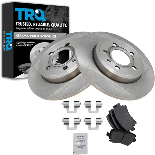 Vista 97 de TRQ Juego de pastillas de freno y rotor de cerámica trasera compatible con Honda Accord V6 1998-02 3.0L con frenos de disco traseros 02-06 Acura RSX