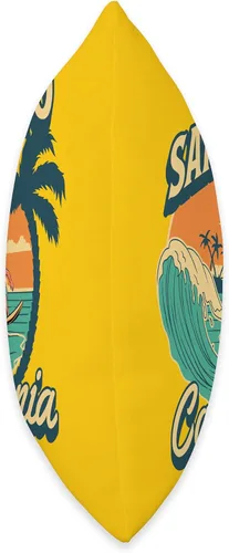 Vista 2 de San Diego Beach California Surfing Surf Ocean USA Almohada San Diego, 16 x 16, multicolor