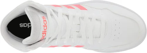 Vista 5 de adidas Hoops 3.0 Mid Tenis de baloncesto para mujer, blancoturbochicle, talla 6.5, BlancoTurboGoma