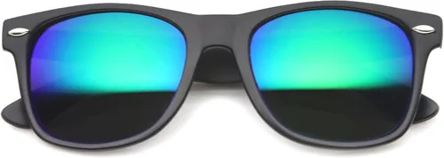 Vista 6 de zeroUV - Gafas de sol con montura de cuerno negro mate