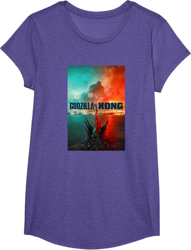 Vista 10 de Godzilla vs Kong - Camiseta oficial con póster, Negro