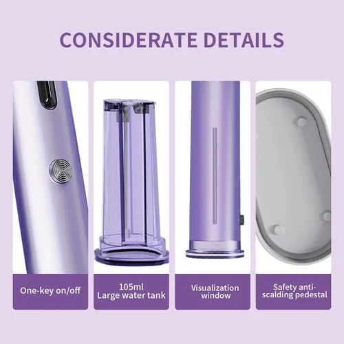 Vista 7 de Heapsion Vaporizador para ropa, vaporizador y plancha portátil 2 en 1 con autolimpieza, potente de 1200 W y calentamiento rápido de 30 segundos