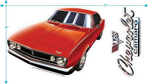 Vista 4 de Popfunk Camiseta clásica para coche Chevy Camaro 1967
