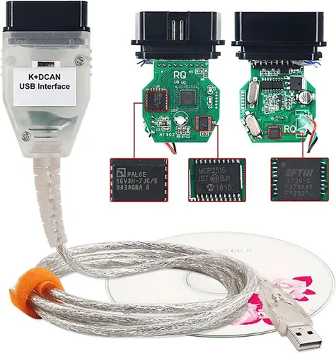 Vista 2 de K DCAN k d puede dcan cable EDIABAS interruptor OBDII cable de diagnóstico in-PA K+DCAN 2M compatiblein-PA