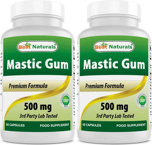 Vista 9 de Best Naturals Paquete de 2 cápsulas de masilla de 500 mg – 60 unidades – (sin OGM) (sin gluten) – Promueve la salud saludable del estómago