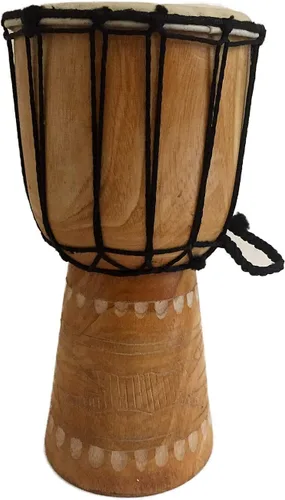 Vista 5 de JIVE BRAND yembé, tambor africano, bongó, conga - sonido profesional Tallado.