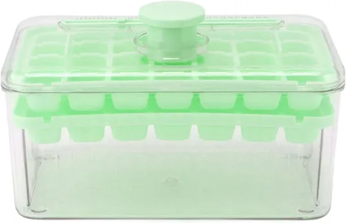 Vista 2 de Hielo, Bebidas Refrigerador Caja de Hielo Enfriador Molde de Refrigerador Molde de Coche Bandeja de Refrigerador Hogar Presionado Para Moldear