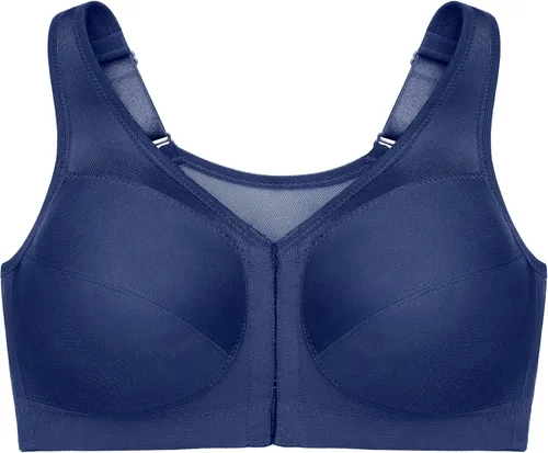 Vista 4 de Sostén Glamorise de mujer, tamaño plus, postura mágica elevada, apoyo de espalda, negro, 48I