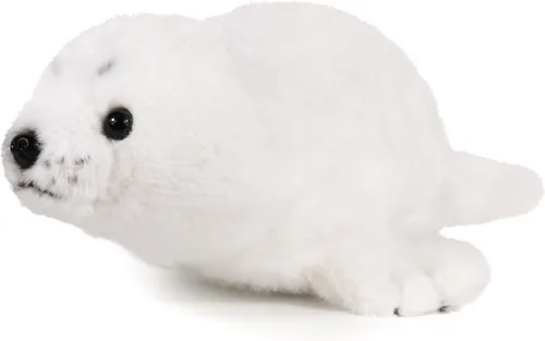 Vista 4 de Ice King Bear Baby Seal Peluche Animal Peluche Blanco 10 Pulgadas