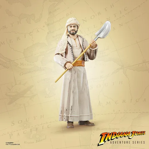 Vista 6 de Indiana Jones and The Raiders of The Lost Ark Adventure Series Sallah, figuras de acción de 6 pulgadas, niños a partir de 4 años
