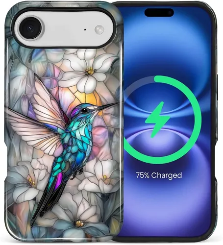 Vista 108 de Funda Compatible con iPhone 13/14 [Compatible con MagSafe] Protección de Doble Capa de Cáscara Dura Híbrida, Funda Magnética Protectora a Prueba