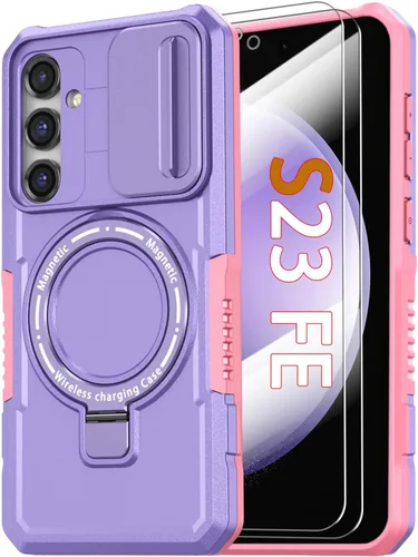 Vista 82 de Funda magnética para Samsung Galaxy Note 20 Ultra con soporte de anillo [con protector de pantalla] [Compatible con carga inalámbrica MagSafe] Funda