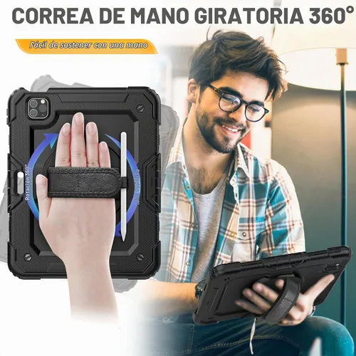 Vista 4 de HXCASEAC Funda para iPad Pro de 11 pulgadas (2022/2021/2020/2018) a prueba
