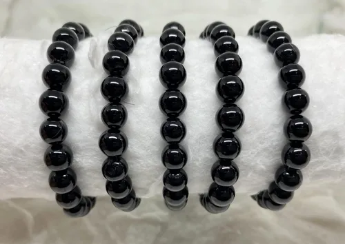 Vista 4 de Soothing Crystal Bracelets For Women Men 8Mm Round Stone Beaded 7.5-Inch Stretch Chakra Bracelet For Healing Positivity Anxiety Gemstone Spiritual
