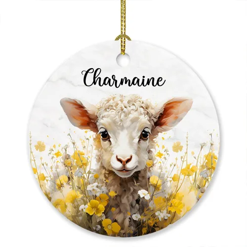 Vista 11 de Adorno de elefante de Navidad 2025, lindo adorno de elefante personalizado para árbol de Navidad, adornos de elefantes florales para bebés, regalos