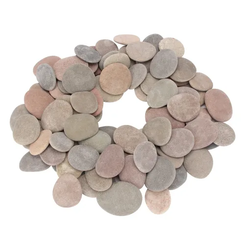 Vista 7 de Aproximadamente 100 piezas de rocas para pintar, 2.2"-3.5", planas, suaves - de río, para manualidades, piedras de bricolaje DIY, 18 libras
