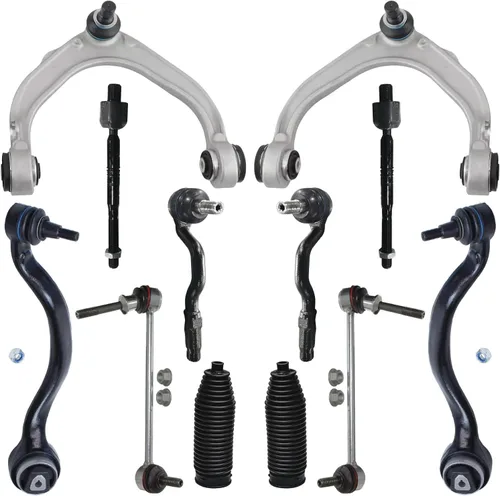 Vista 97 de Detroit Axle - Kit de extremo de 12 piezas para Ford Explorer Mercury Mountaineer 1998-2001 1999 2000, 2 brazos de control delanteros superiores