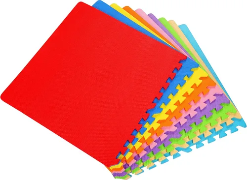 Vista 2 de BalanceFrom Tapete de juego de rompecabezas para niños con azulejos entrelazados de espuma EVA