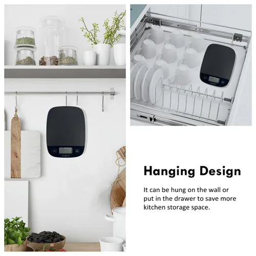 Vista 6 de Báscula de alimentos para básculas de cocina, digital, pesa gramos y onzas, báscula de repostería precisa para pérdida de peso, cocina, café, dieta