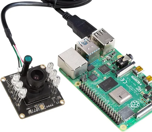 Vista 5 de Arducam Cámara USB de visión diurna y nocturna de 1080P para computadora, 2MP con conmutación automática de corte IR para todo el día, tarjeta web
