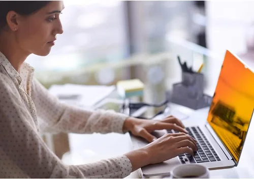 Vista 8 de Filtro de privacidad para portátil, 3M , Dorado