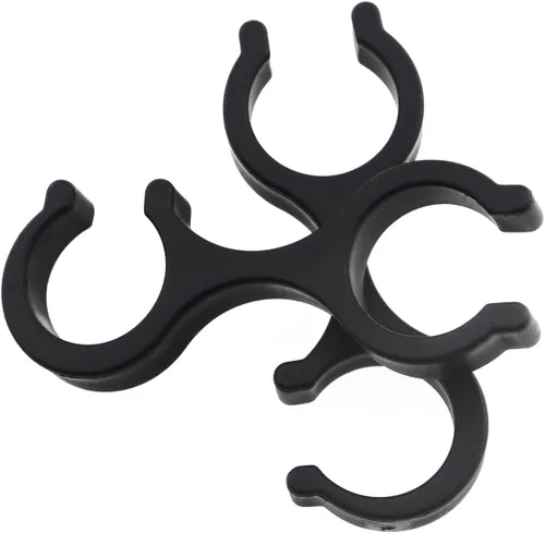 Vista 4 de Bastón de senderismo al aire libre con hebilla de plástico negro, protector de punta de repuesto para nieve y barro, accesorios antideslizantes