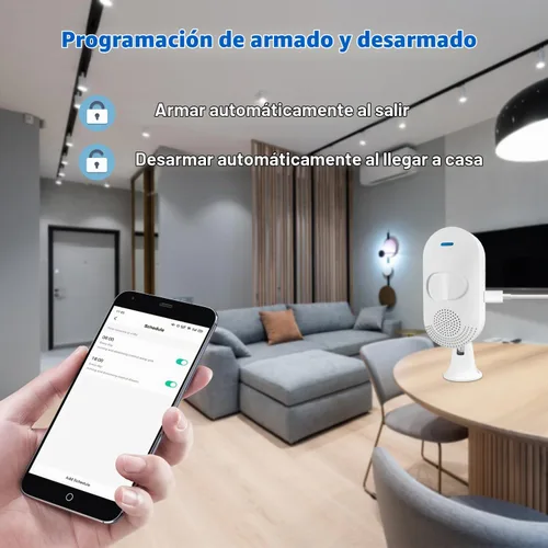 Vista 4 de Sensores de movimiento PIR inteligentes: detector de movimiento WiFi con alerta de notificación de aplicaciones, detector de movimiento alimentado