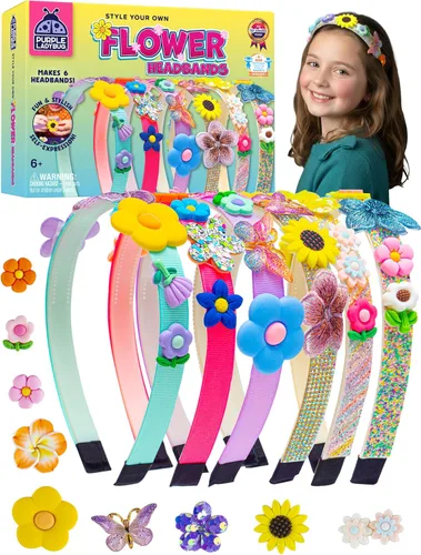 Vista 10 de PURPLE LADYBUG Diademas de sirena para niñas, grandes regalos para niñas de 5 años, manualidades creativas para niños de 4 a 8 años, artes