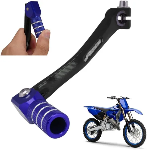 Vista 11 de JFG RACING Palanca de cambio plegable para motocicleta, pedal CNC universal para CRF XR RM KX KLX TTR PW SSR Apollo TAO TAO SDG 50cc - 125cc Dirt