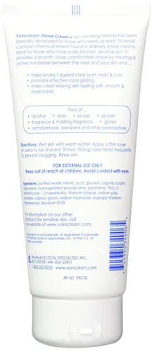 Vista 2 de Vanicream Crema de afeitar para pieles sensibles - 6 oz (paquete de 2)